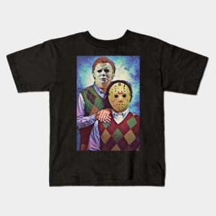 Horror Step Brothers halloween movie Kids T-Shirt
